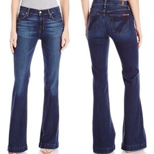 7 For All Mankind Dojo Flare Leg Jeans Sz 30